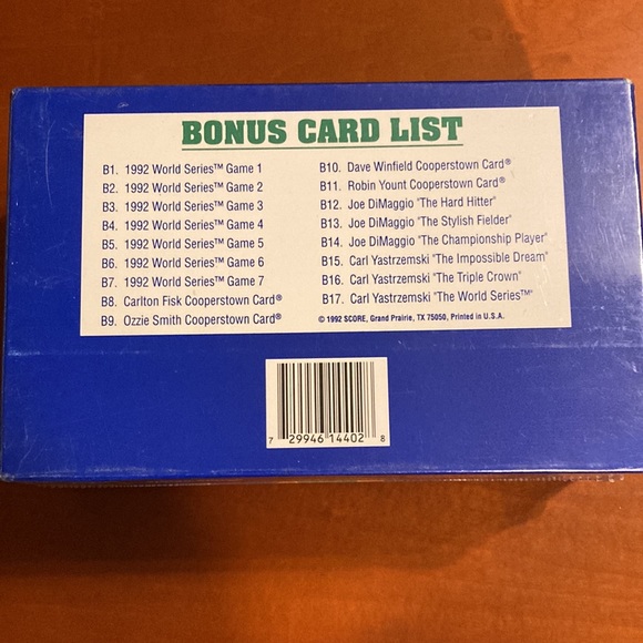 1992 Score Major League Baseball Collector Set Factory Sealed - Picture 2 of 6
